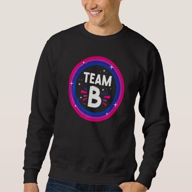 Bisexual Bi Pride Flag Team B  1 Sweatshirt (Front)