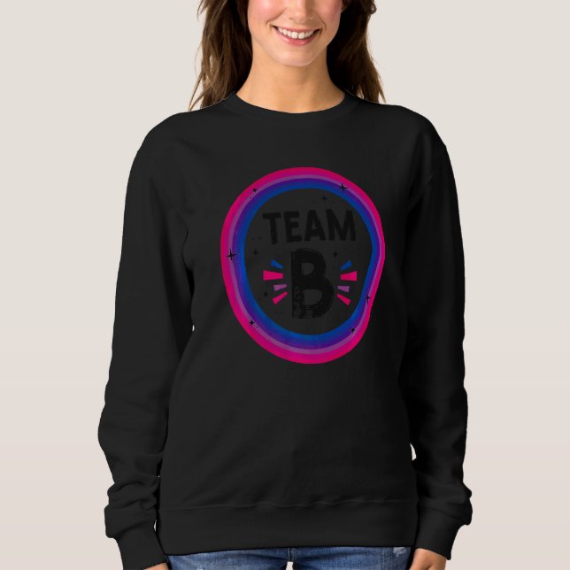 Bisexual Bi Pride Flag Team B Sweatshirt (Front)