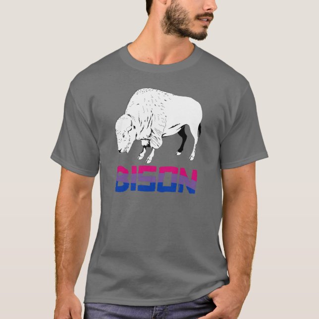 Bisexual Bison T-Shirt (Front)
