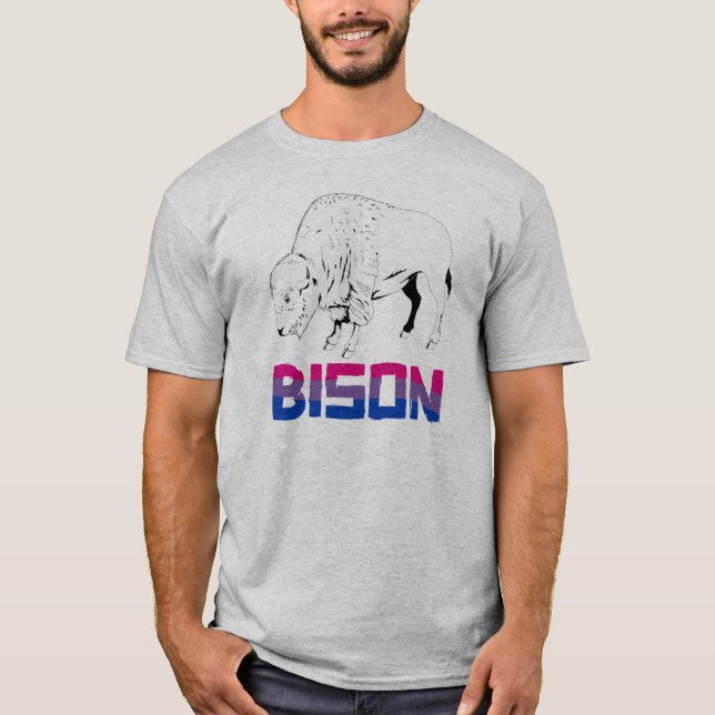 Bisexual Bison T-Shirt (Front)