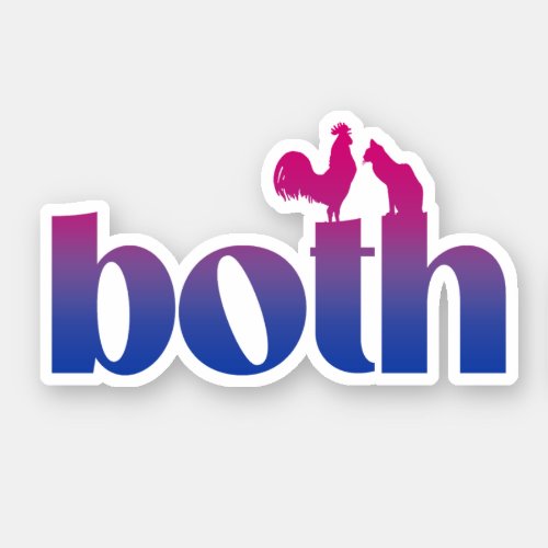 Bisexual Both Sticker