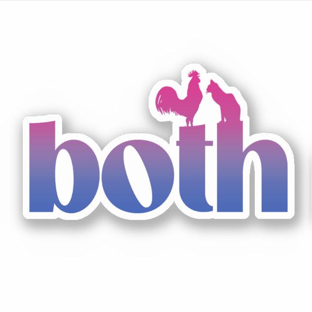 Bisexual Both Sticker (Front)