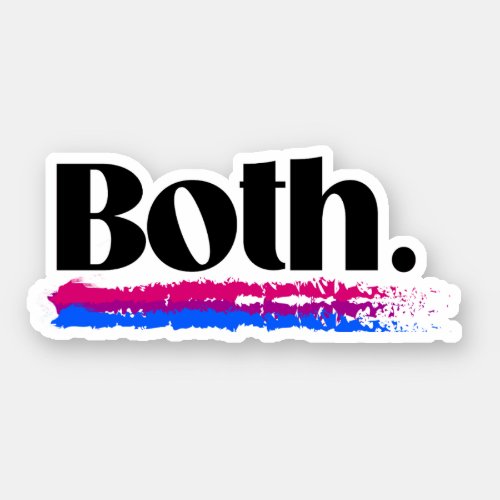 Bisexual Both Sticker