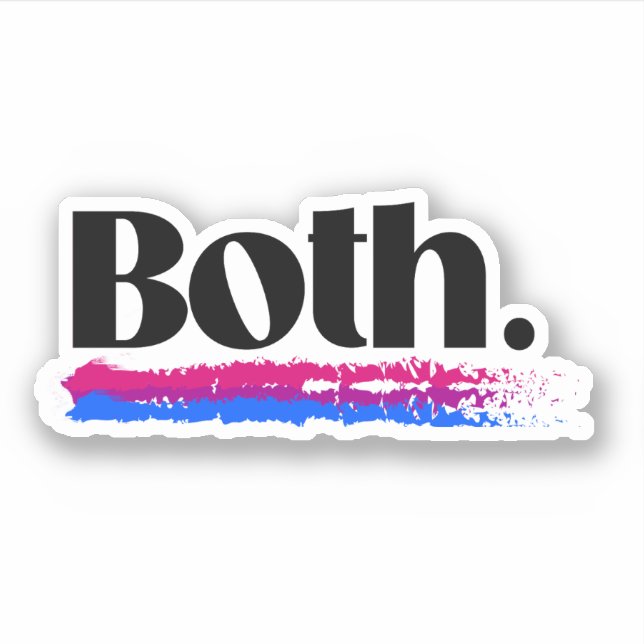 Bisexual Both Sticker (Front)