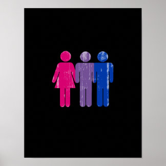 Bisexual Boy distressed.png Poster