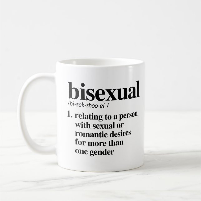 Bisexual Definition Coffee Mug (Left)
