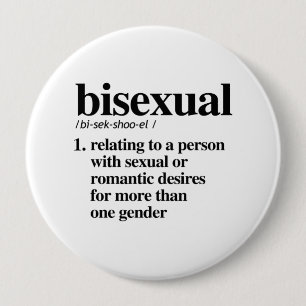 Bisexual Definition - Defined LGBTQ Terms - Button