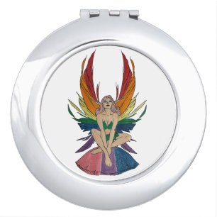 Bisexual Faerie Compact Mirror