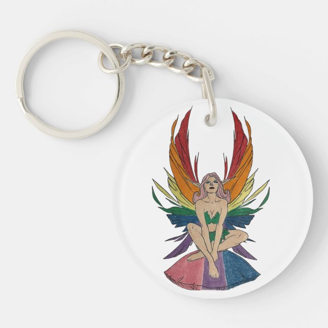 Bisexual Faerie Keychain (Front)