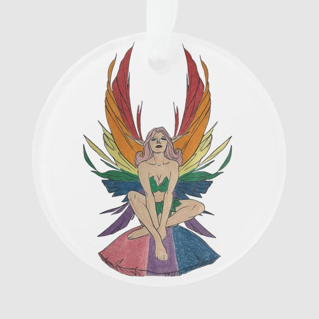 Bisexual Faerie Ornament (Front)