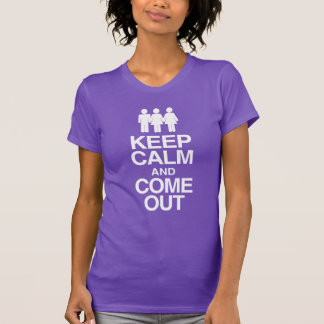 Bisexual Female Coming Out -Keep Calm and Come Out T-Shirt
