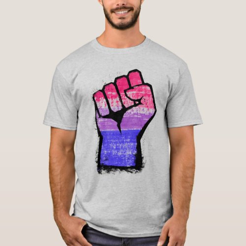 Bisexual Fist Pride T_Shirt