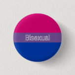 Bisexual flag badge / pinback button