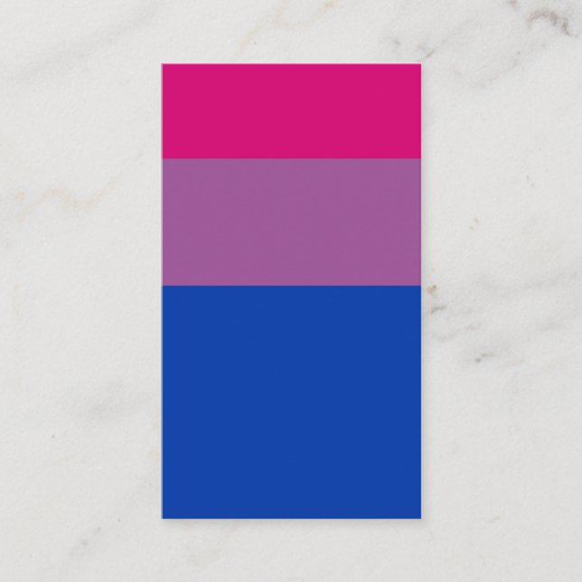 Bisexual Flag Business Card (Front)