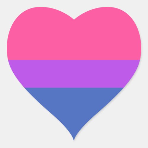 Bisexual Flag Heart Sticker