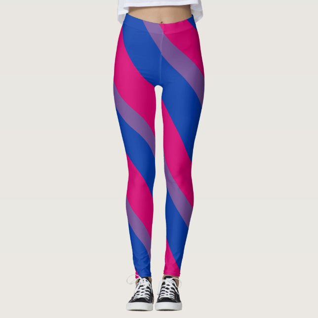 Bisexual flag leggings (Front)