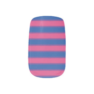 Bisexual Flag Minx Nail Art