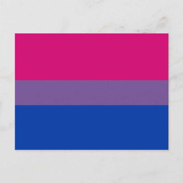 BISEXUAL FLAG ORIGINAL -.png Postcard (Front)