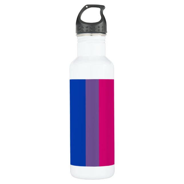 BISEXUAL FLAG ORIGINAL -.png Stainless Steel Water Bottle (Front)