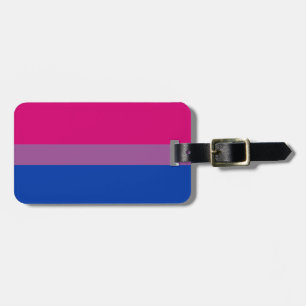 Bisexual Flag Personalized Luggage Tag
