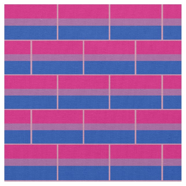 Bisexual Flag & Pride community fashion /gender Fabric (Close Up)