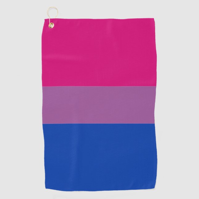 Bisexual Flag & Pride Love golf community / LGBT  Golf Towel (Front)