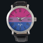 Bisexual Flag & Pride Watch<br><div class="desc">WATCH: Bisexual Flag & Pride community symbol representing bisexual individuals and the bisexual community.</div>