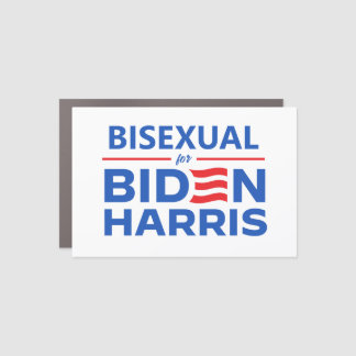 Bisexual for Biden Harris Car Magnet