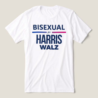 Bisexual for Harris Walz Tri-Blend Shirt