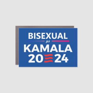 Bisexual for Kamala Harris 2024 Car Magnet