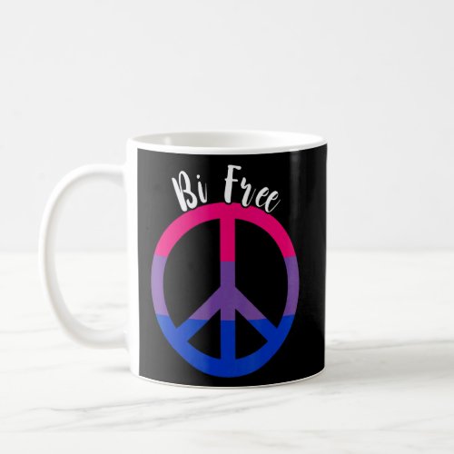 Bisexual Free Peace LGBTQ Bi Bisexual Pride Bisexu Coffee Mug