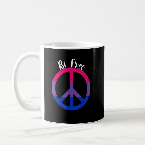 Bisexual Free Peace LGBTQ Bi Bisexual Pride Bisexu Coffee Mug