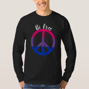 Bisexual Free Peace LGBTQ Bi Bisexual Pride Bisexu T-Shirt