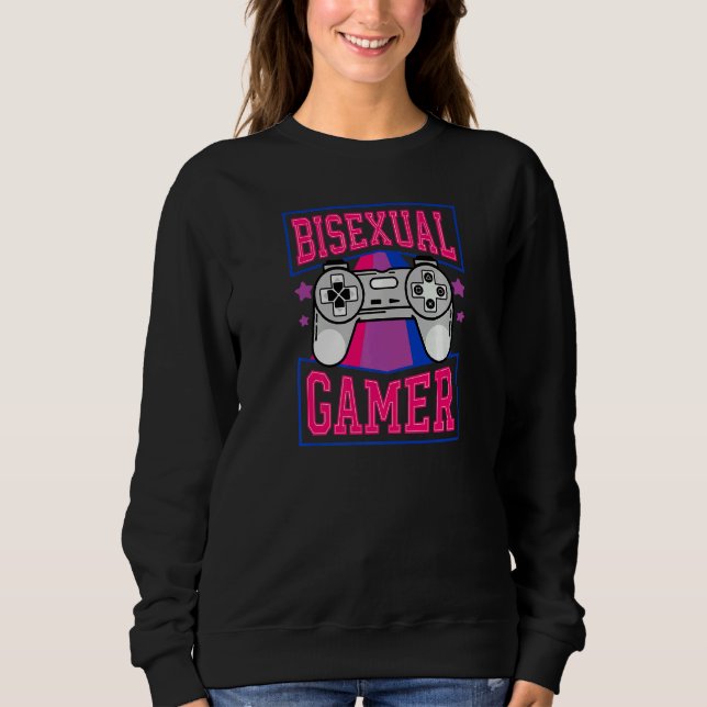 Bisexual Gamer Video Games  Cute Trendy Bi Pride S Sweatshirt (Front)