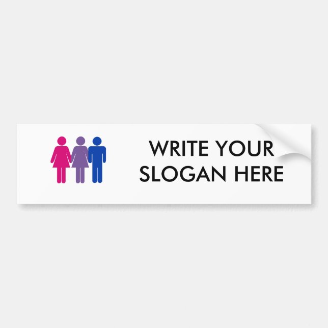 Bisexual Girl Bumper Sticker (Front)