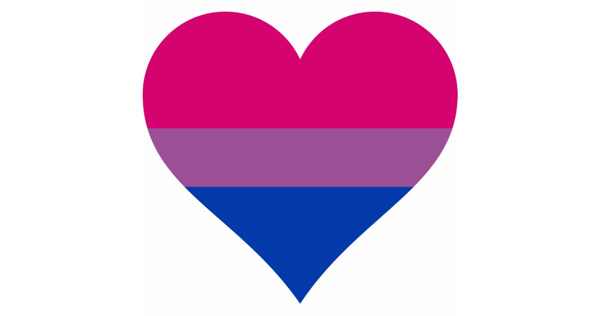 Bisexual Heart Lgbtq Pride Flag Cutout Zazzle