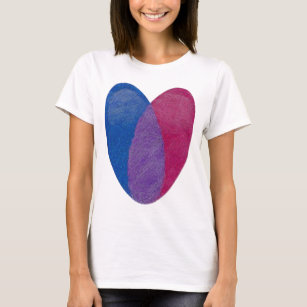 bisexual heart shirt