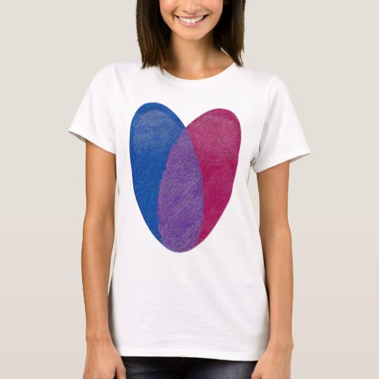 bisexual heart shirt