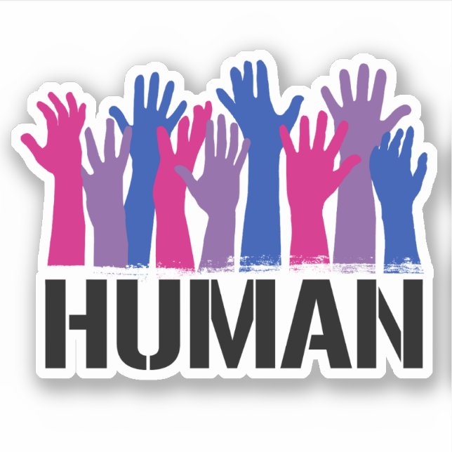 Bisexual Human Sticker (Front)
