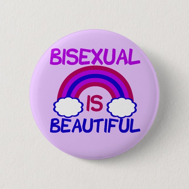 Bisexual Is Beautiful Button (Front)