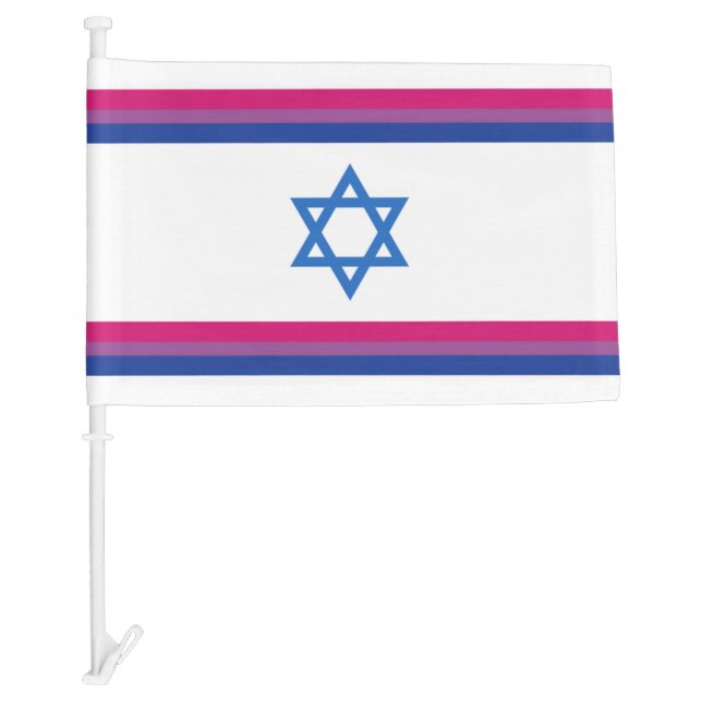 Bisexual Israel Pride Flag Small (Front)