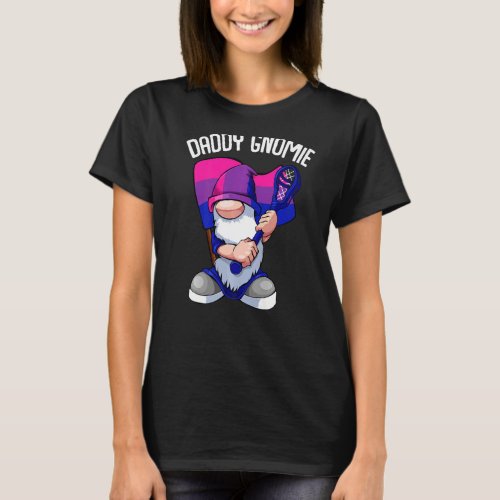 Bisexual Lacrosse Daddy Gnome Lgbt Q Subtle Bi Pri T_Shirt