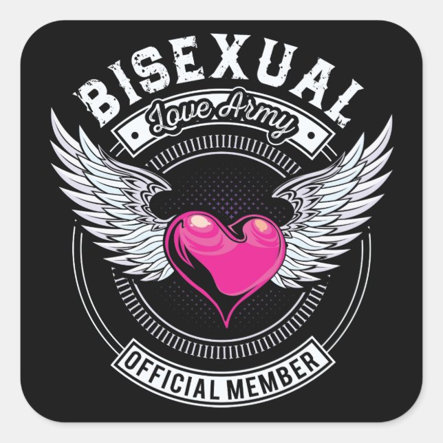 Bisexual Love Army Stickers (Front)