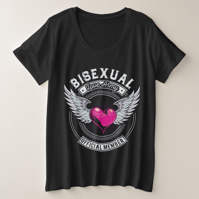 Bisexual Love Army T-Shirt (Design Front)