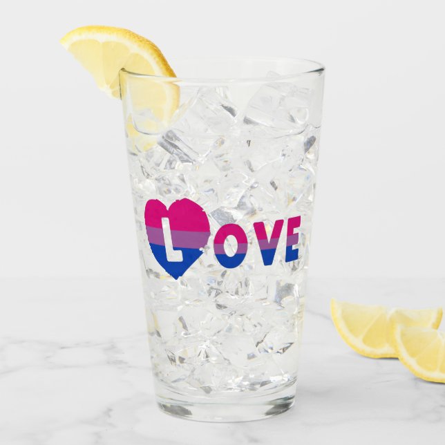 Bisexual LOVE Glass (Front Ice)