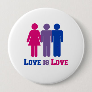Bisexual Love is Love - Button
