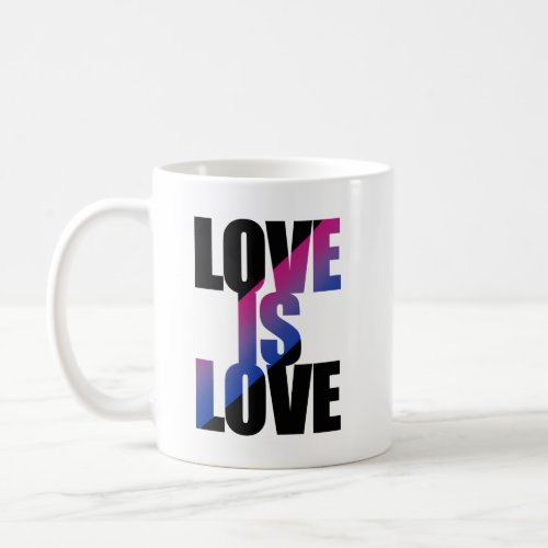 Bisexual Love is Love Coffee Mug