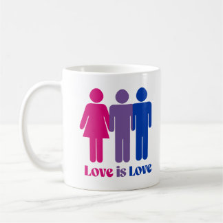 Bisexual Love is Love Male Coffee Mug