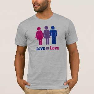Bisexual Love is Love T-Shirt