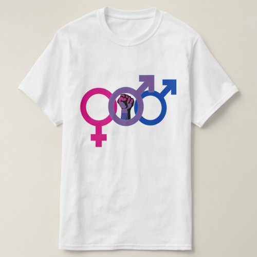 Bisexual Man Power LGBT T_Shirt